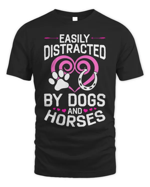 Funny Horse Easily Distracted By Dogs And Horses 29 5