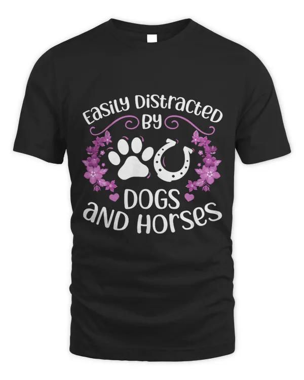 Funny Horse Easily Distracted By Dogs And Horses 66