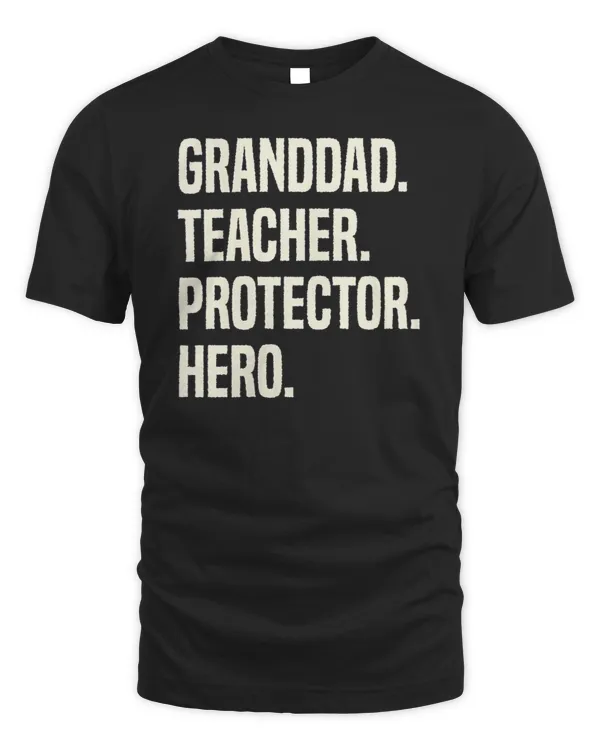 Womens Granddad Teacher Protector Hero Grand