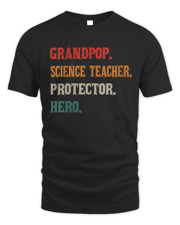 Womens Grandpop Science Teacher Protector H