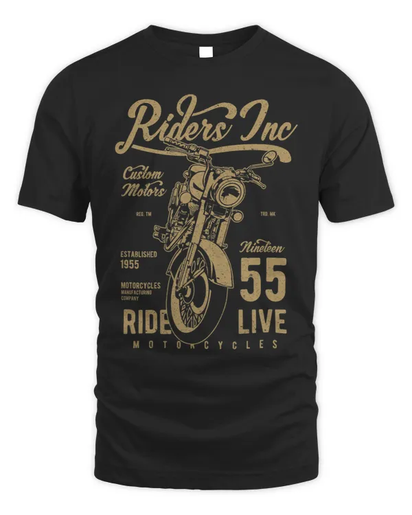 Riders motorcyclists and bikers