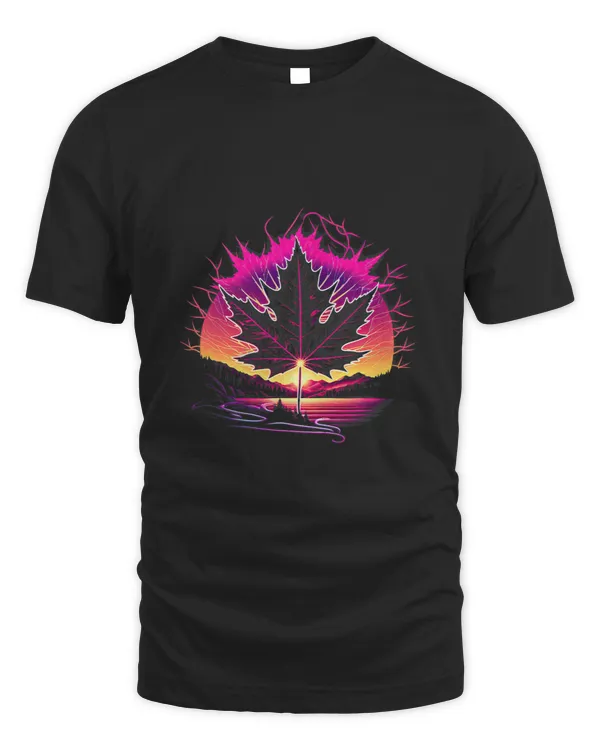 Retro Aesthetic Maple Leaf Canada
