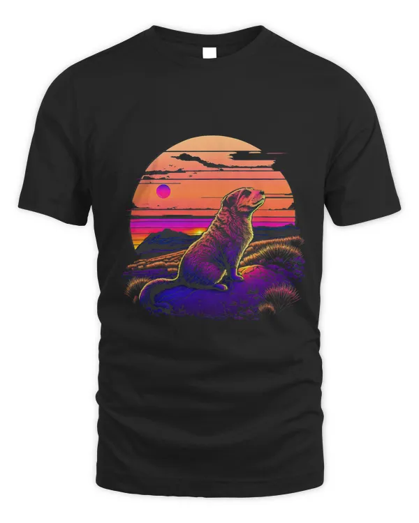 Retro Aesthetic Prairie Dog 2
