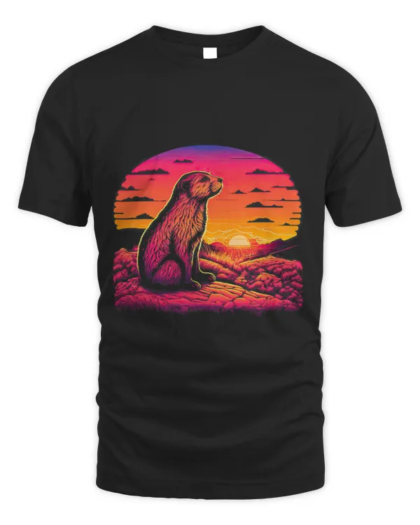 Retro Aesthetic Prairie Dog