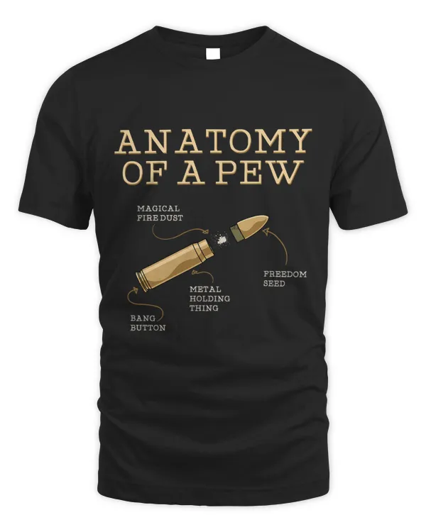 Retro Anatomy Of A Pew Ammo Gun Funny Amendment Meme