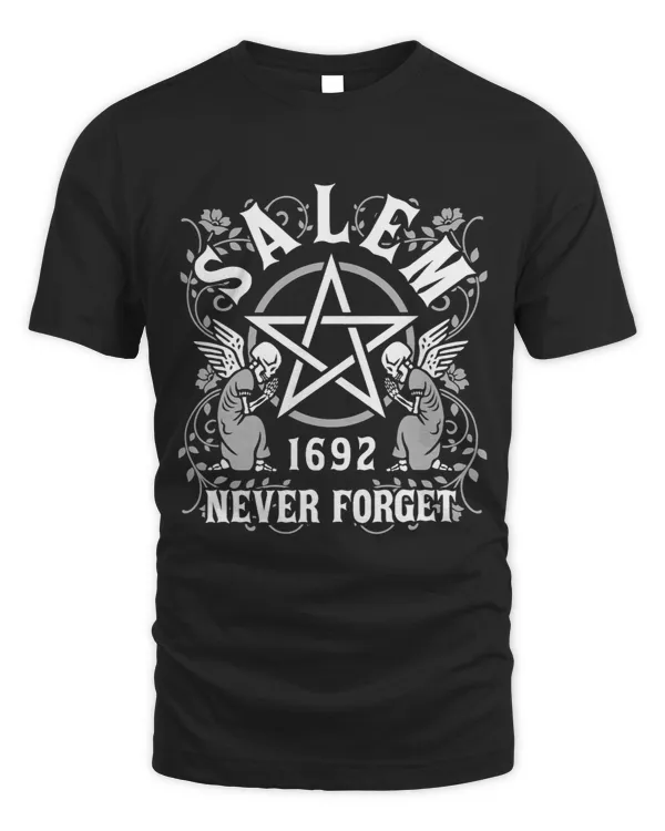 Salem Massachusetts Witch Coven Pentacle Never Forget 1692