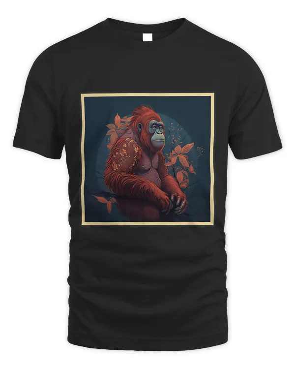 Surrealism Japanese Painting Orangutan