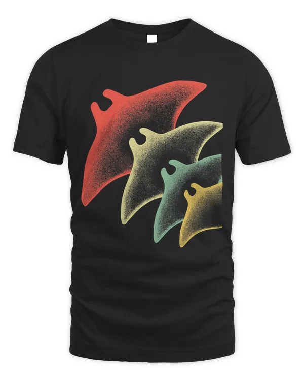 Retro Manta Ray Underwater Divers Gift