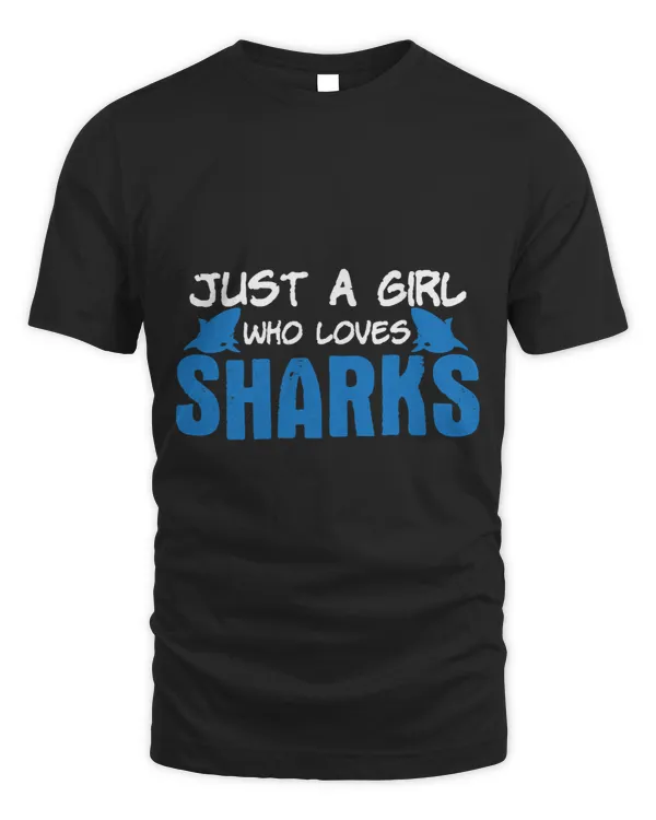 Sharks Girl Joke Saying Girls Fish Diving Sea Shark