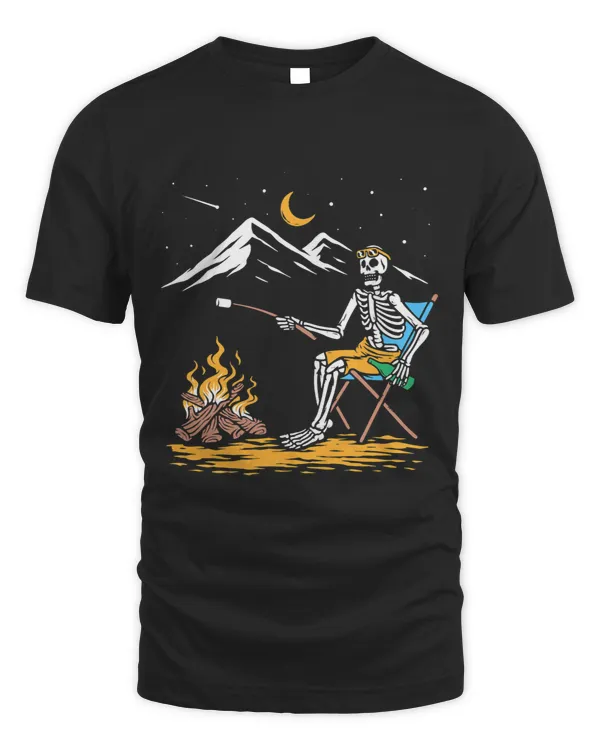 Skeleton Camping Lazy Halloween Costume Skul Camp Camper