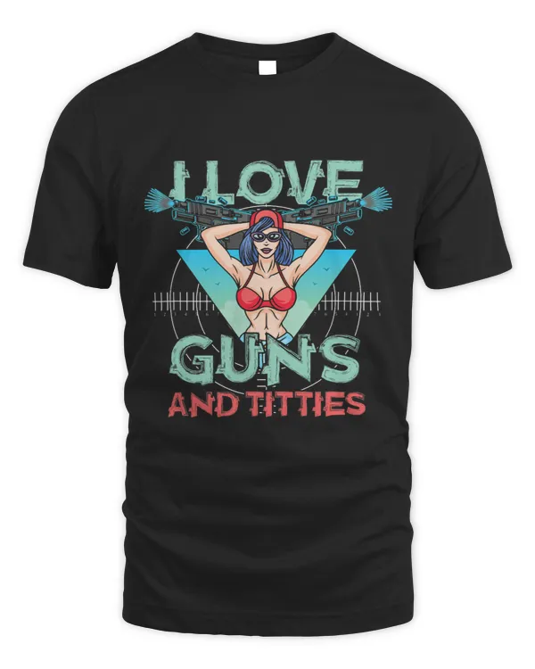 I Love Weapon Revolver Firearm Pistol Rifle Gift
