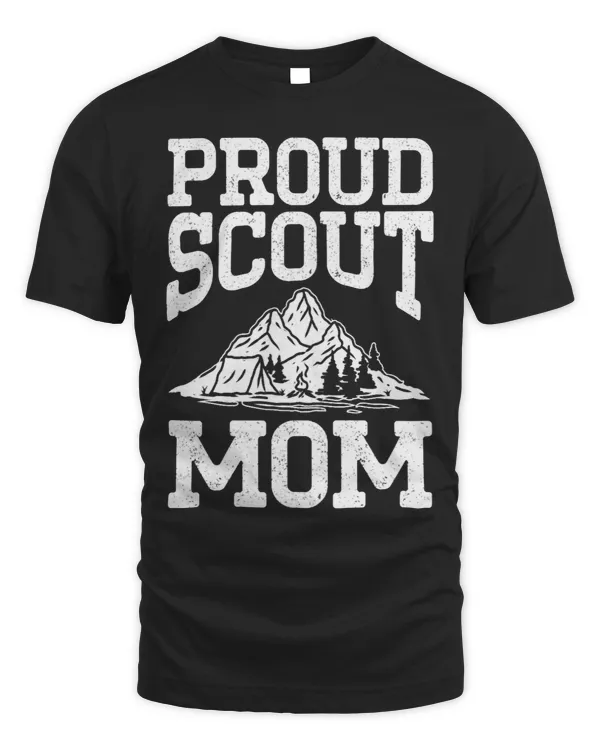 Womens Proud Scout Mom Outdoor Scouting