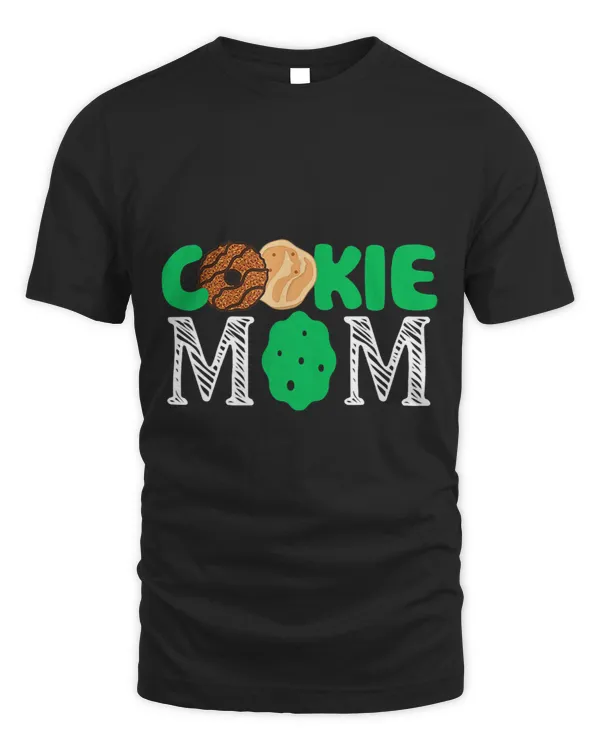Womens Scout Design Cookie Mom Funny Girl Troop Leader Cookie