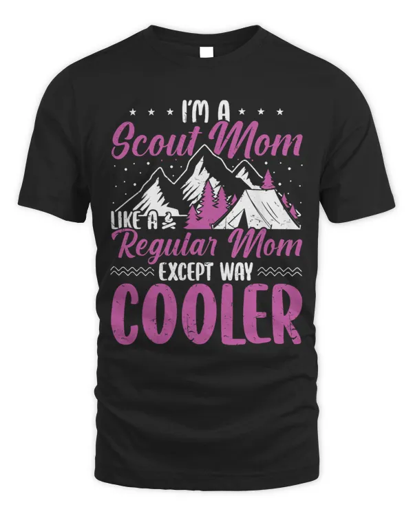 Womens Scout Mom Like A Regular Mom Except Way Cooler