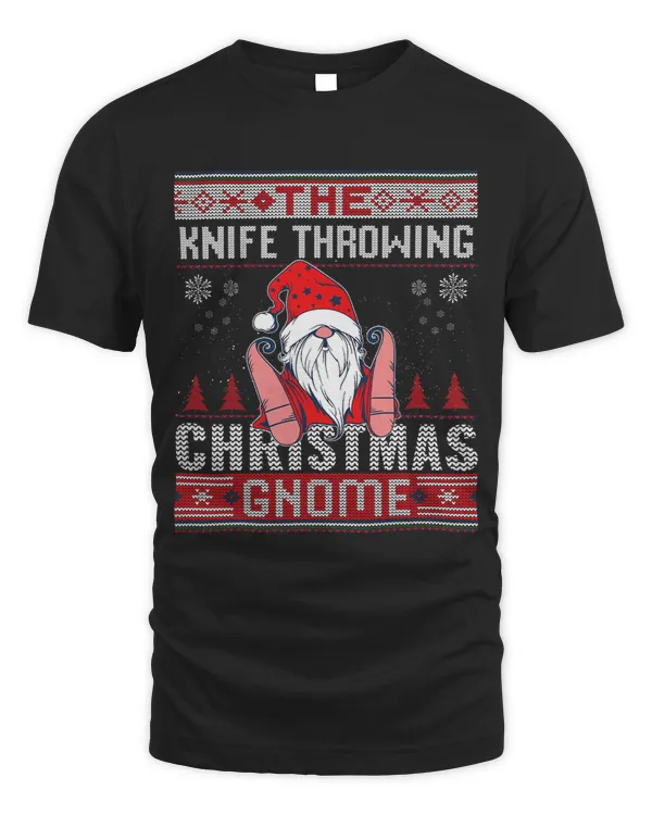Knife Throwing Matching Group Christmas Gnome Ugly
