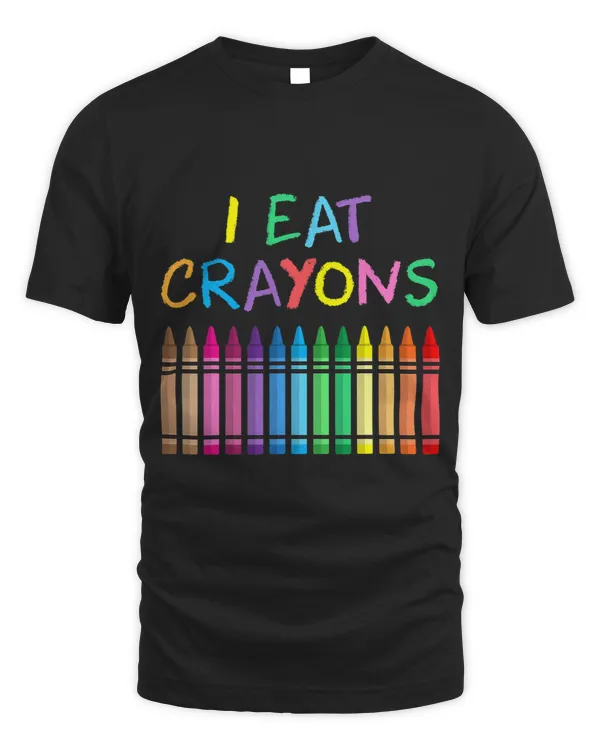 I Eat Crayons Funny Saying Artist Coloring Drawing Painting