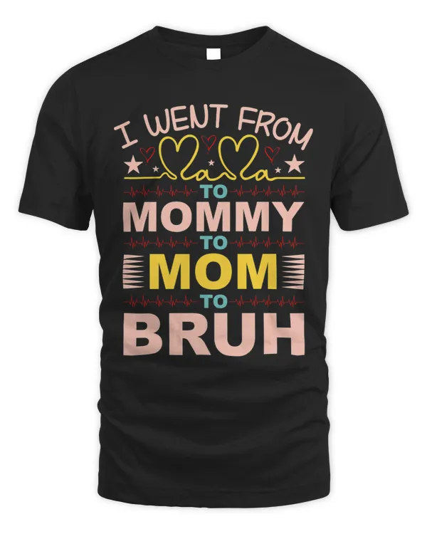 I Went From Mama To Mommy To Mom To Bruh Coloring