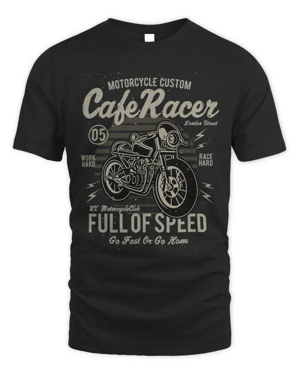 Cafe Racer motorcyclists and bikers