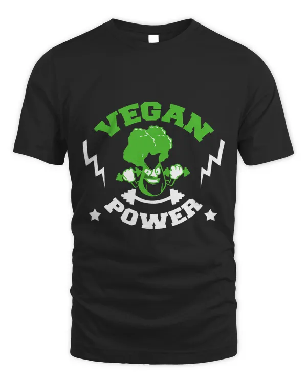Vegan Power Vegetarian Plant Broccoli Bodybuilding Workout