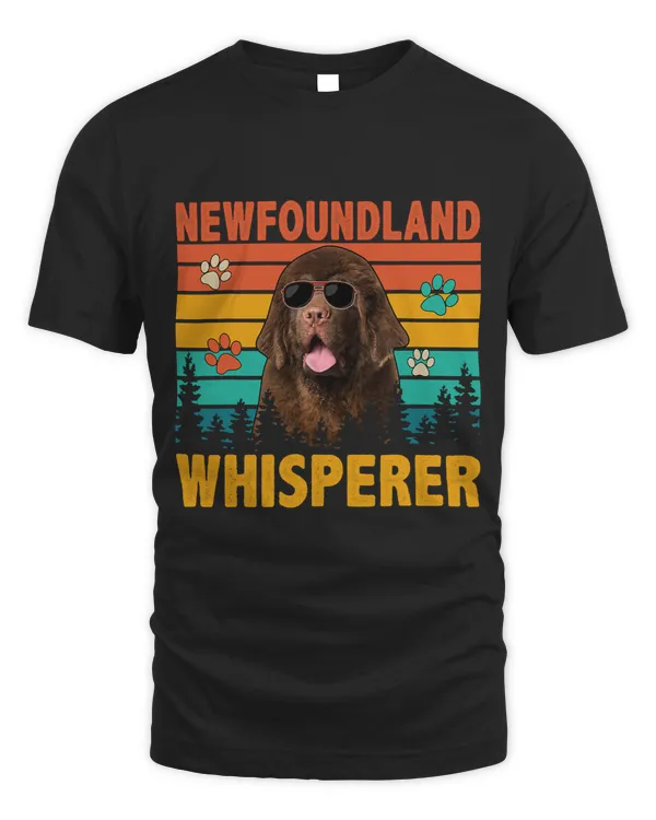 Vintage Retro Newfoundland Whisperer Funny Dog Sunglasses