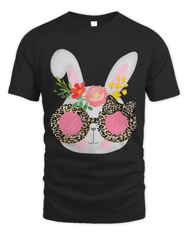 Cute Bunny Face Leopard Glasses Easter for Women Teen Girl