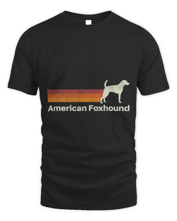 Vintage American Foxhound Retro Mom Dad Dog