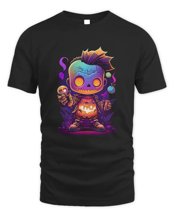 Creepy Anime Doll Pumpkin Halloween Horror Evil Costume