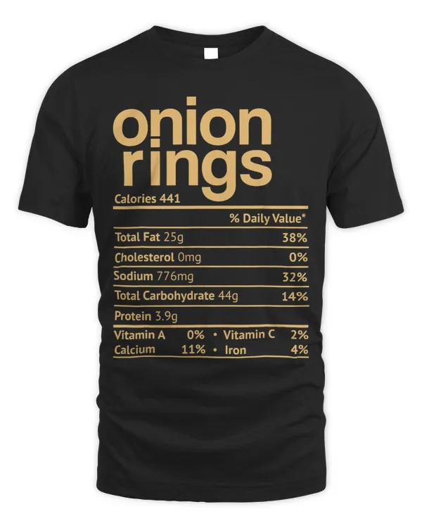 Onion Rings Nutrition Facts Funny Thanksgiving Christmas