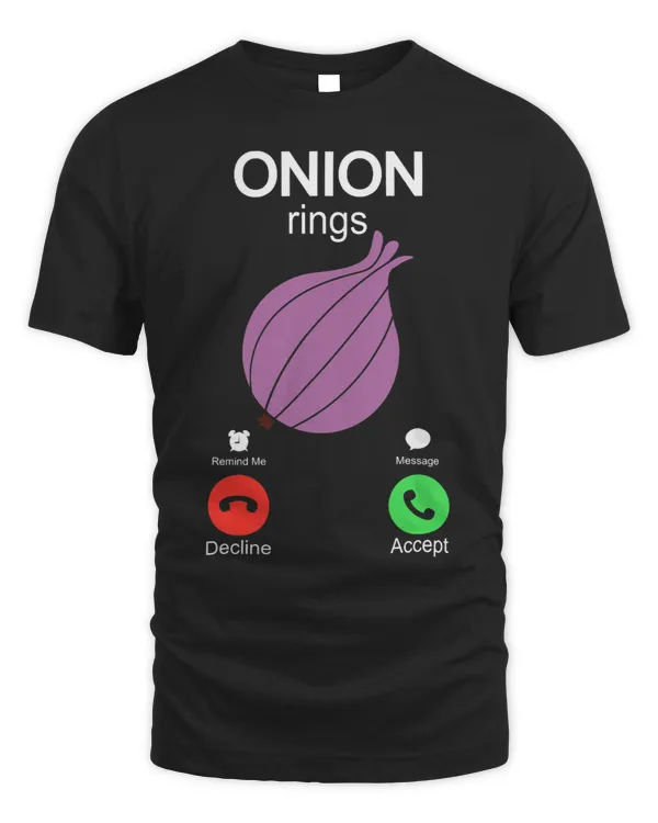 Onion rings Onion is calling Funny pun saying Gift