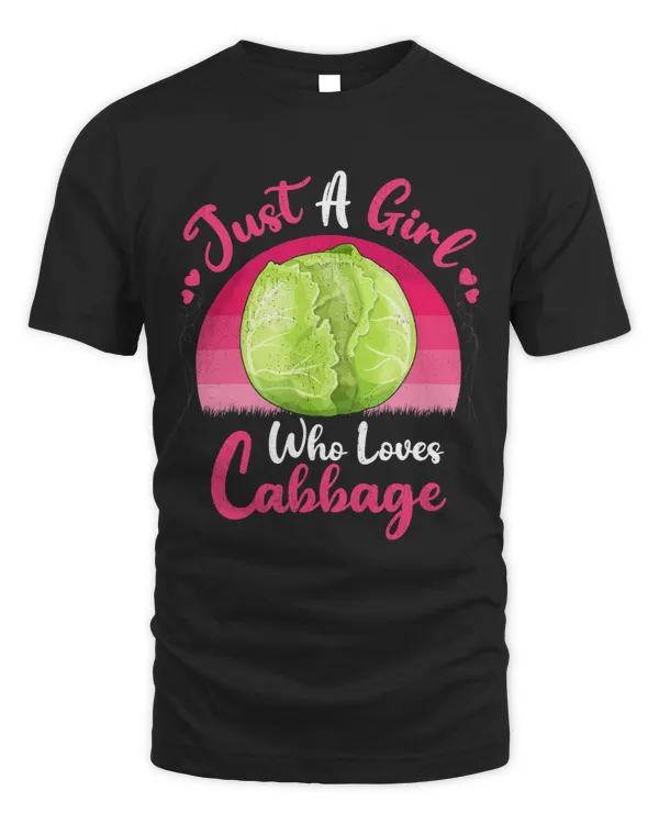 Vintage Cabbage Lover Just A Girl Who Loves Cabbage