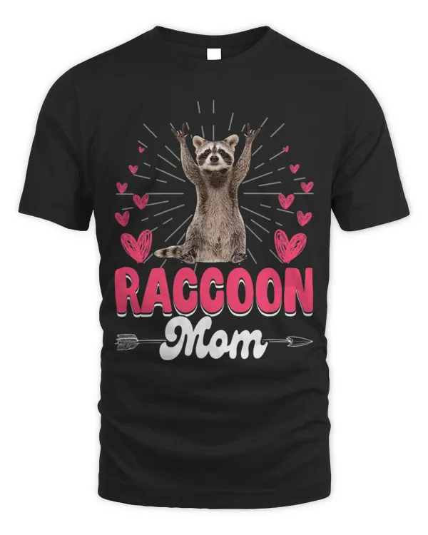 Raccoons Womens Cute Best Raccoon Mom Mama Family Mothers Day Animals
