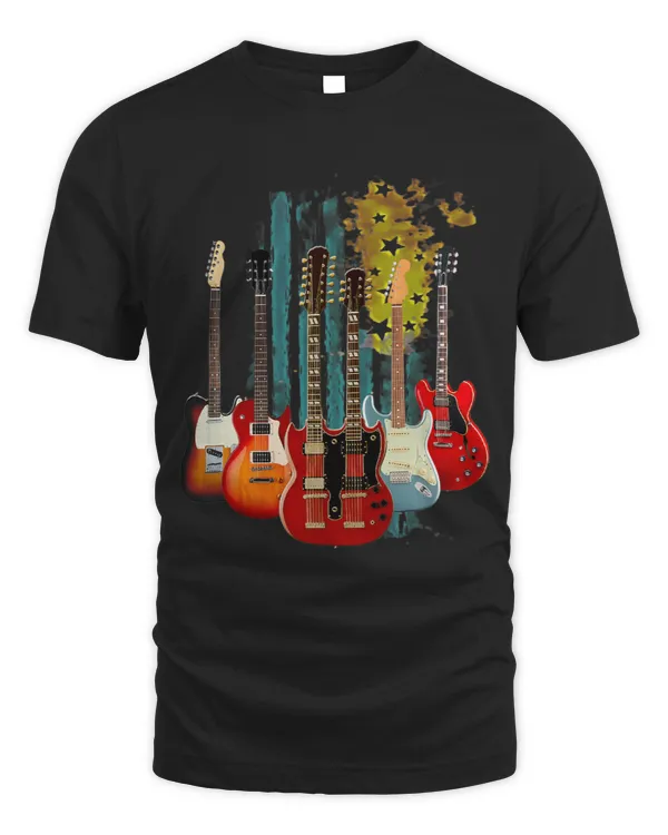 Vintage Guitars American US Flag