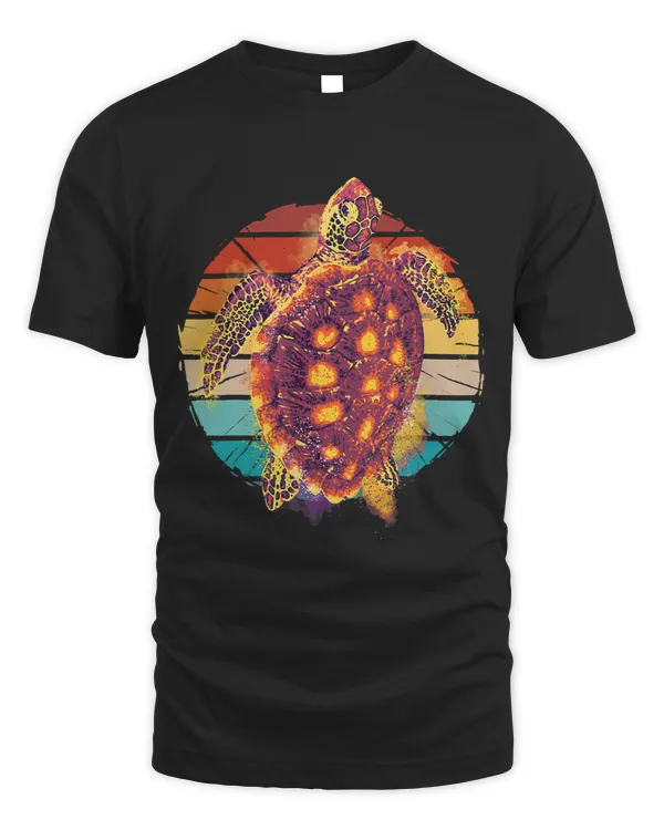 Vintage watercolor water turtle sea turtle aquatic turtles 19