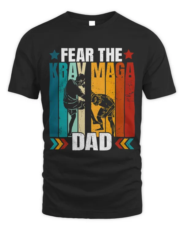 Fear The Krav Maga Dad Retro Martial Arts