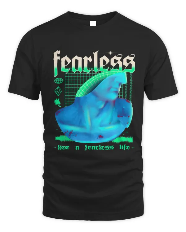 Fearless Vaporwave Synthwave Aesthetic Greek Sculpture Art
