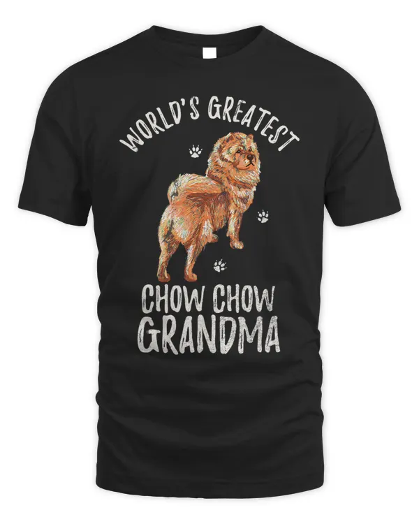 Vintage Worlds Greatest Chow Chow Grandma Funny Dog Lover