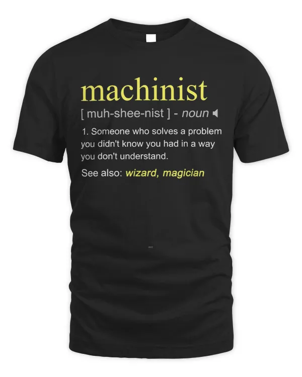 Machinist Definition Funny Cool