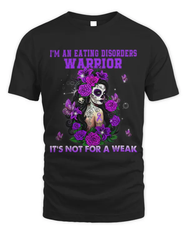 Eating Disorders Sugar Skull Butterfly Awareness
