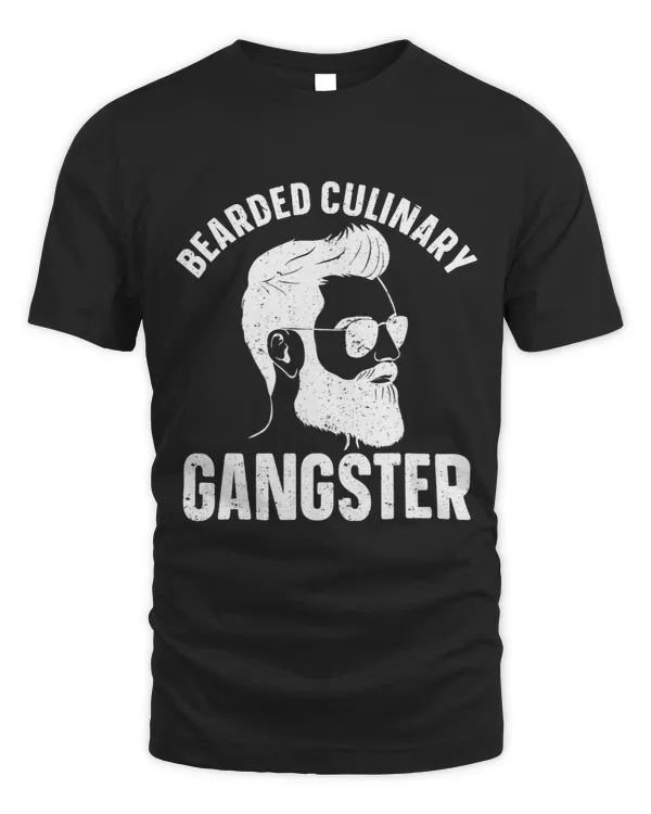 Mens Bearded Culinary Gangster Kitchen Restaurant