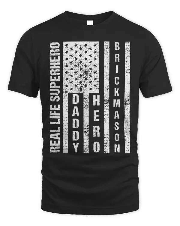 Mens Husband Daddy Hero Brickmason Father Day Gift