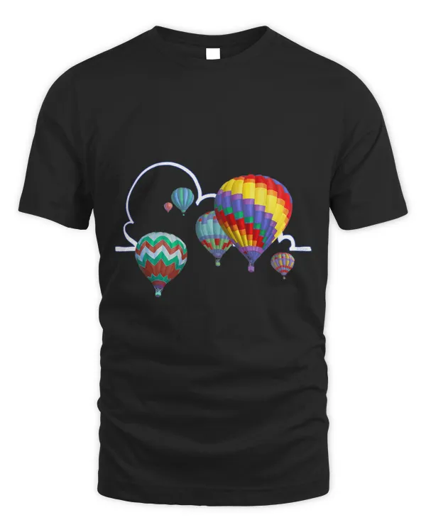 Colorful Hot Air Balloons Montgolfier Dirigible Cloud