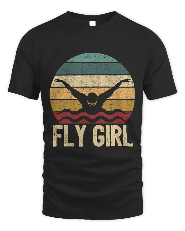 Fly Girl Butterfly Swimming Girls Swimmer Team Sport Woman