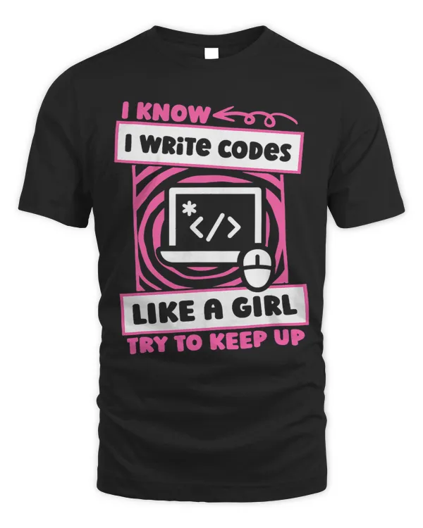 Coder Girl Coding Developer Software Engineer Programmer