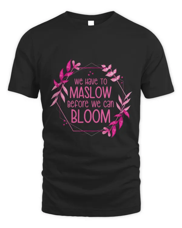 Behavior Therapist We Have To Maslow Before We Can Bloom 1