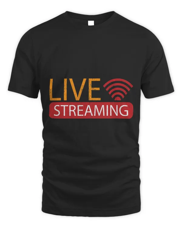 LIVE STREAMING tee. STREAMING LIVE