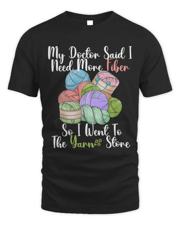 Funny Fiber Knitting Joke For Crochet And Yarn Lover 1