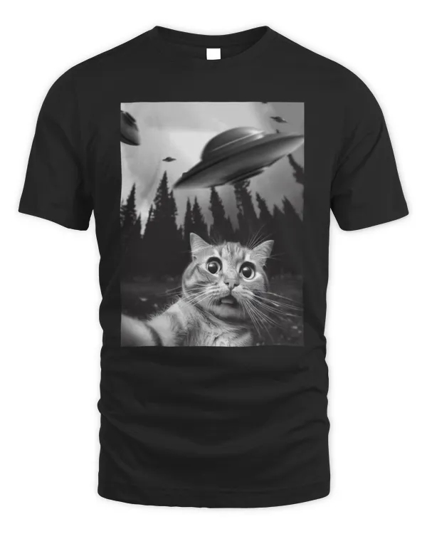 funny cat selfie ufo