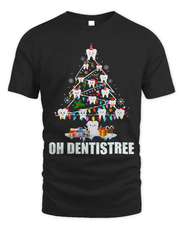 Oh Dentistree Teeth Christmas Tree Light Dental Hygiene Xmas