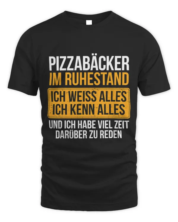 Mens Retirement Pizza Baker