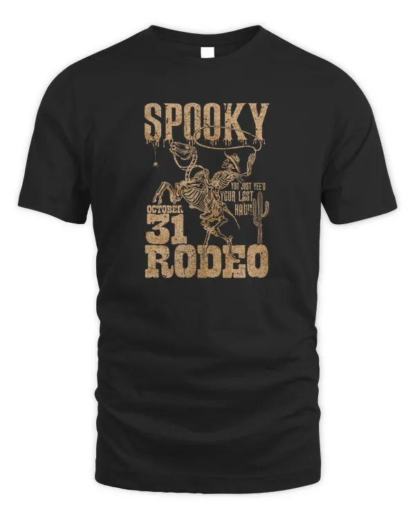 Western Halloween Spooky Rodeo Fall Cowboy Skeleton Cowgirl Western Country Howdy
